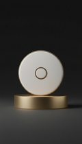 Porcelain White Pressed Powder Compact